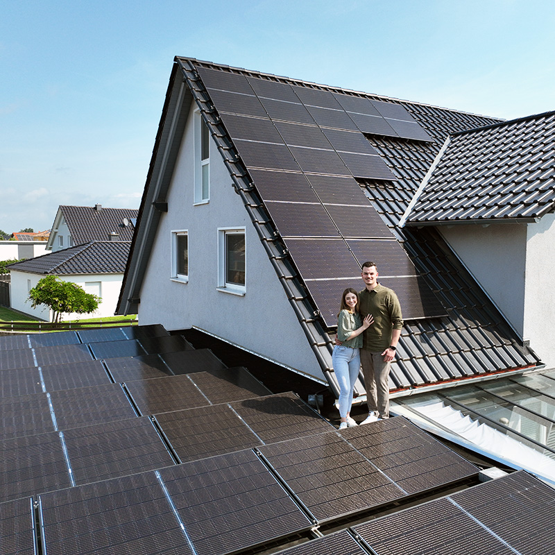 Eigenheim mit Solaranlage von energiehaus blechinger